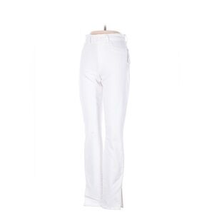 L’agence Skinny Classic White Women's Jeans with side slits